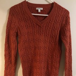 Burnt Orange Knit Sweater